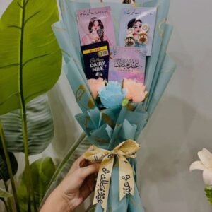 Eid Mubarak Gift Bouquet with Chocolate and Earrings