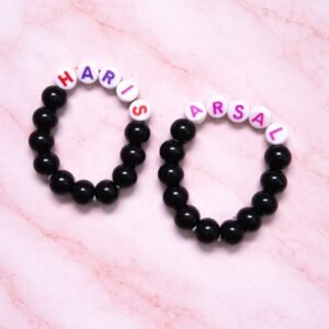 Custom Hand-Beaded Name Bracelets