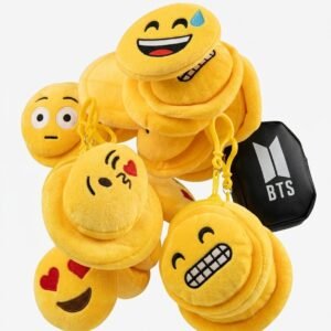 Mood-Maker Emoji Plush Keychains: Soft Emoji Bag Charms & Coin Pouches