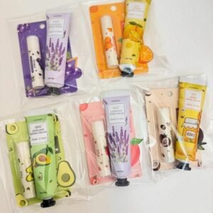 Nourish & Gloss Duo – Scented Hand Cream and Lip Balm Gift Set